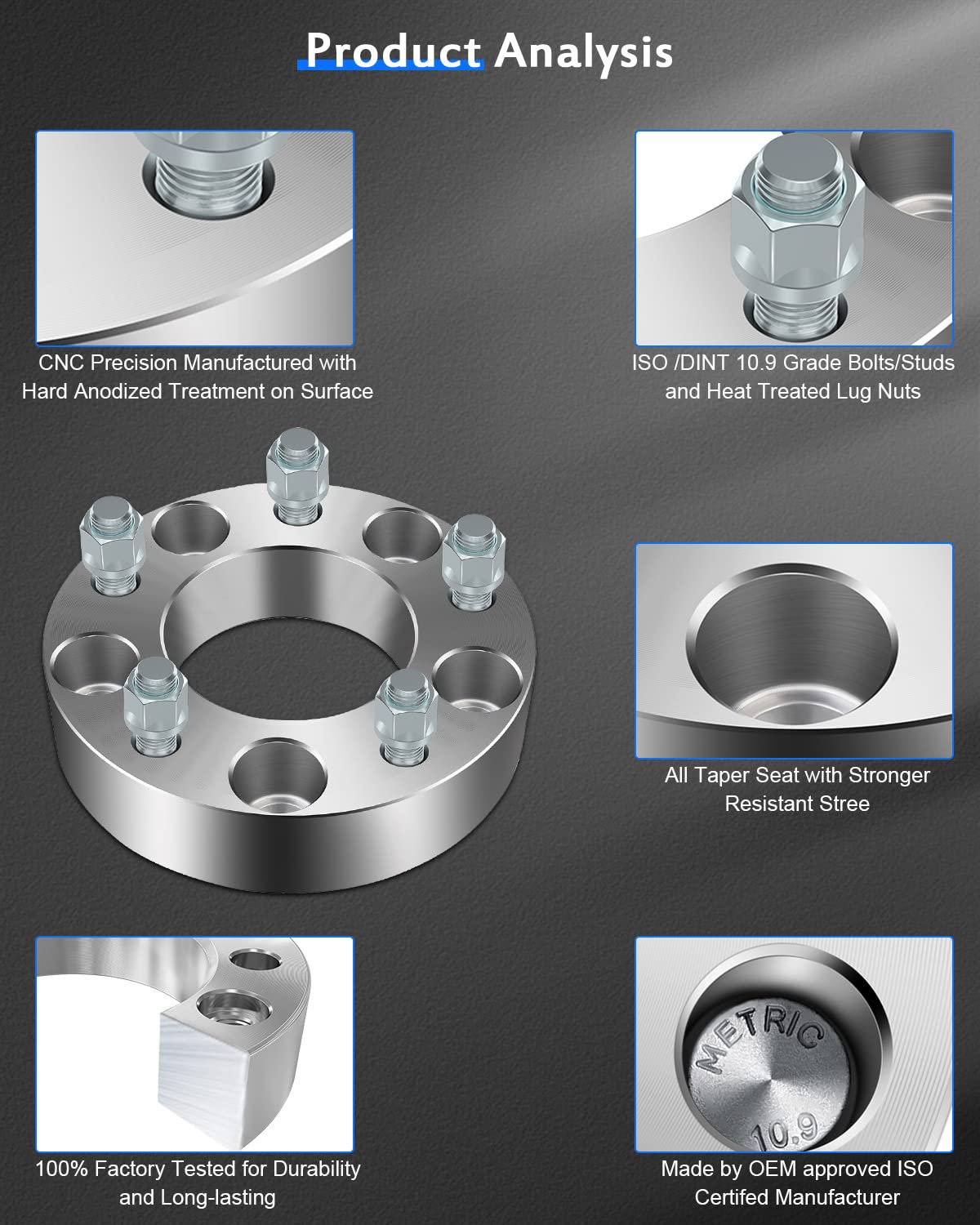Amazon.com: ECCPP 4PCS 5x135 to 5x135 Wheel Spacers 5 Lug 1.5